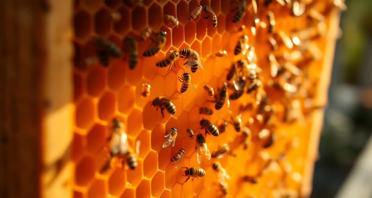 Honeycomb frame showing varroa mite monitoring in treatment-free beekeeping colonies without chemical interventions