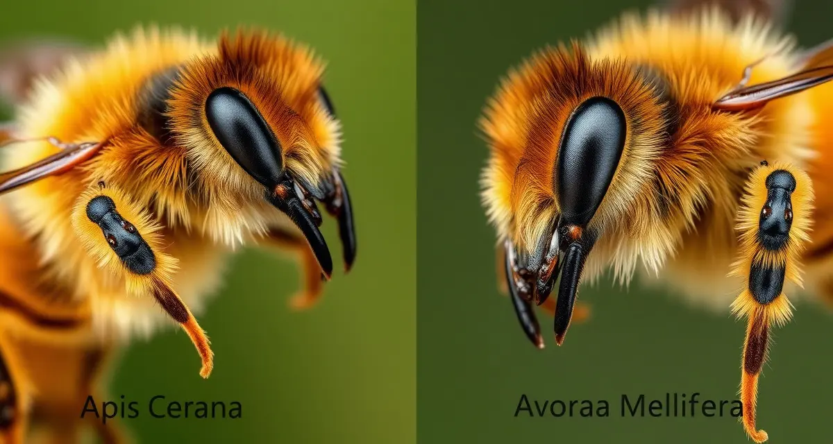 Comparison of varroa mite resistance between Apis cerana and Apis mellifera honey bee species showing grooming behavior differences