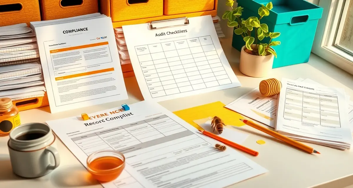 Commercial beekeeping compliance records and varroa mite documentation system for state and federal audits