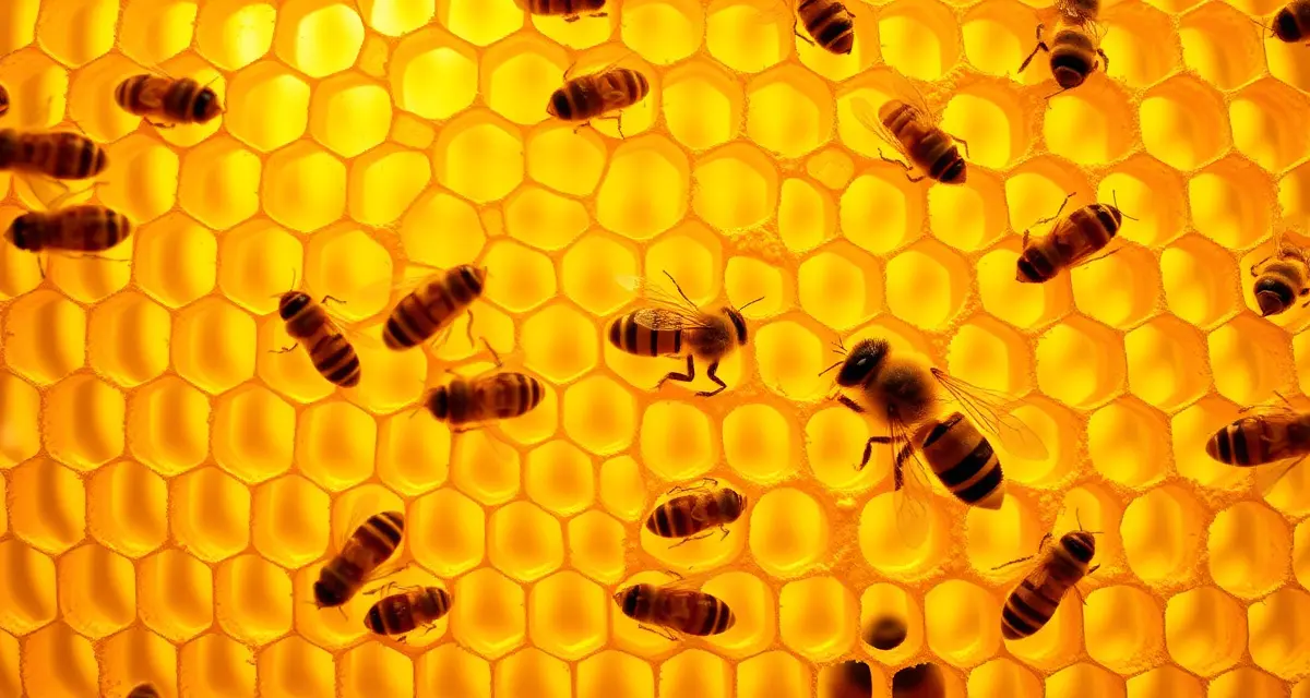 Honeybee frame showing varroa mite infestation levels used to determine economic treatment threshold for hive management
