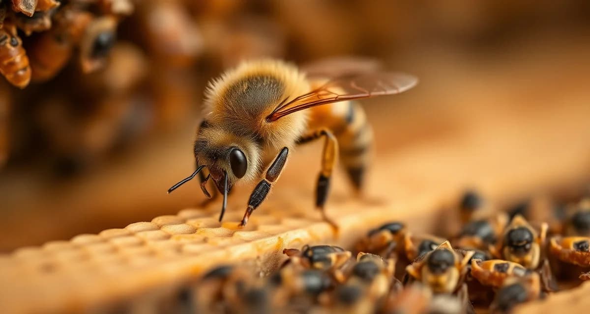 Varroa destructor mite on honeybee demonstrating Louisiana's challenging subtropical varroa management conditions and extended brood season monitoring requirements.