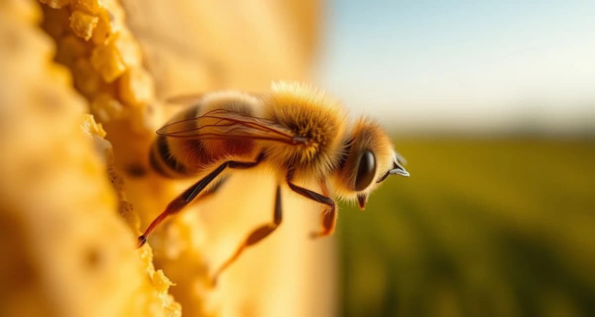Varroa mite on honeybee demonstrating infestation monitoring for agricultural apiaries near crops