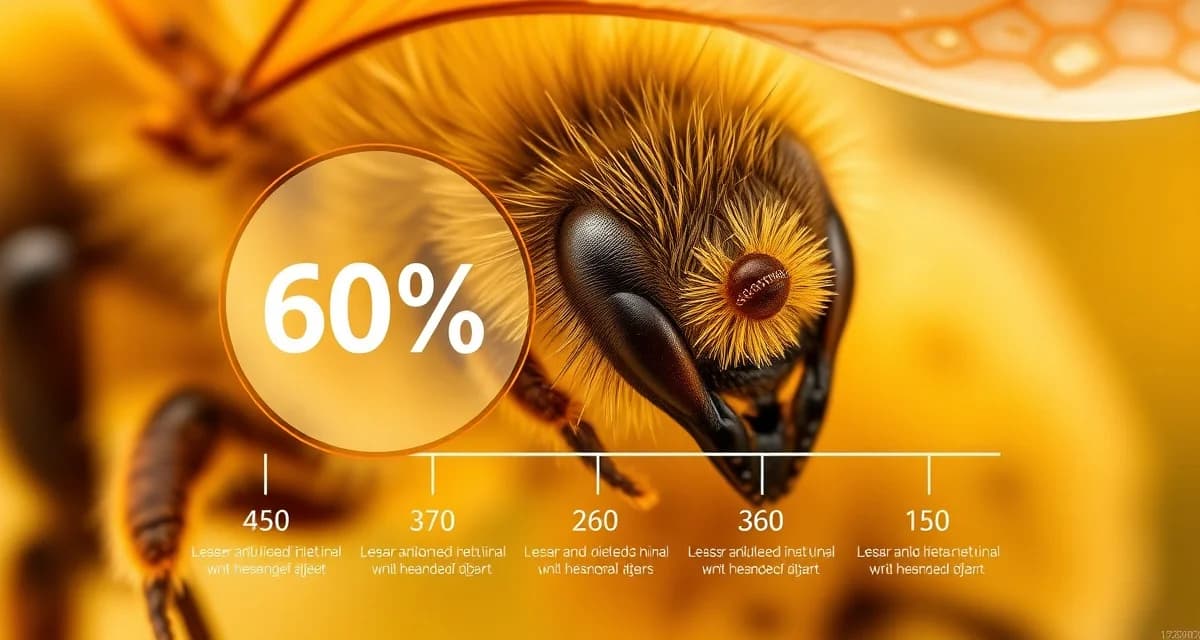 Varroa mite percentage danger levels illustrated with seasonal context and colony size factors for beekeeping management.