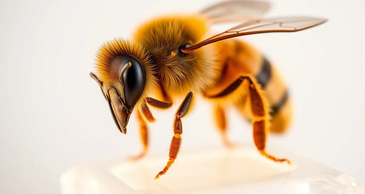 Close-up scientific image of varroa mite on honeybee showing pest requiring treatment options